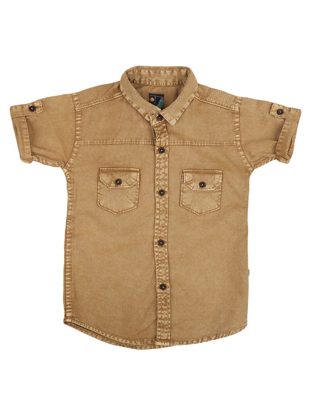 

V-Mart Boys Beige Standard Casual Shirt
