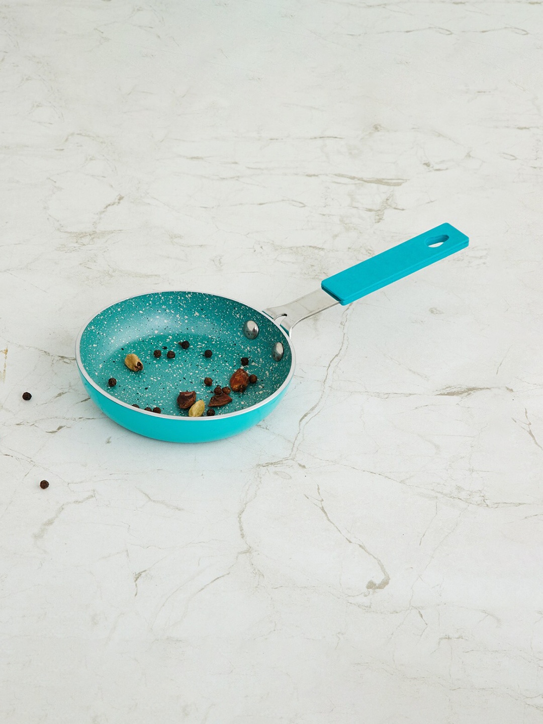 

Home Centre Teal-Blue Solid Aluminium Mini Fry Pan
