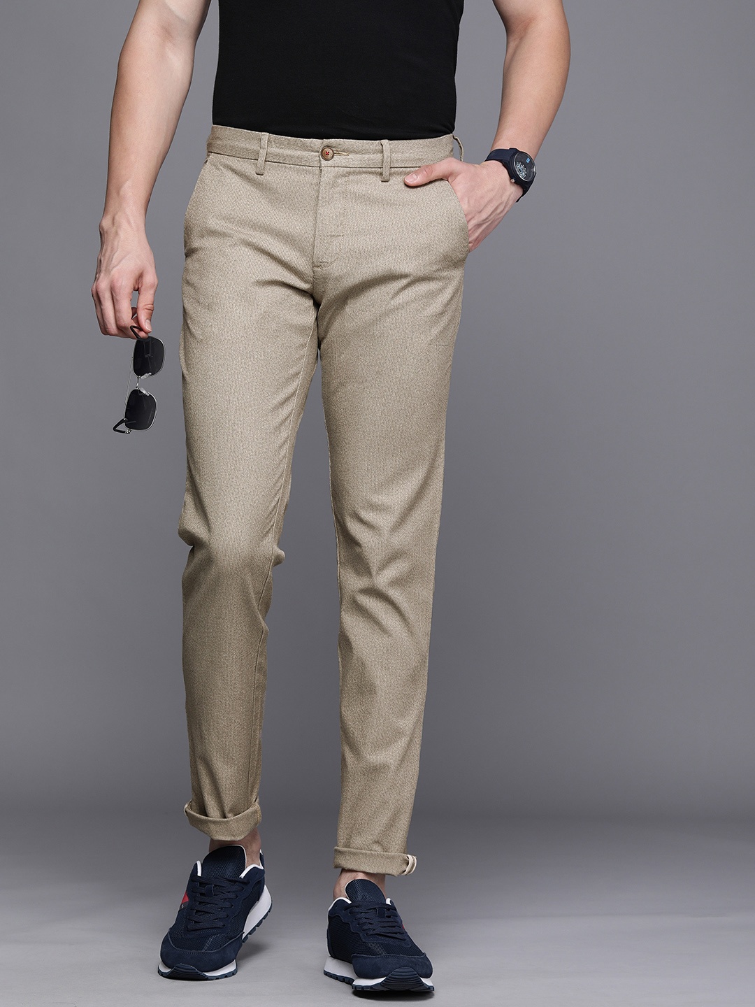 

Louis Philippe Sport Men Khaki Slim Fit Trousers