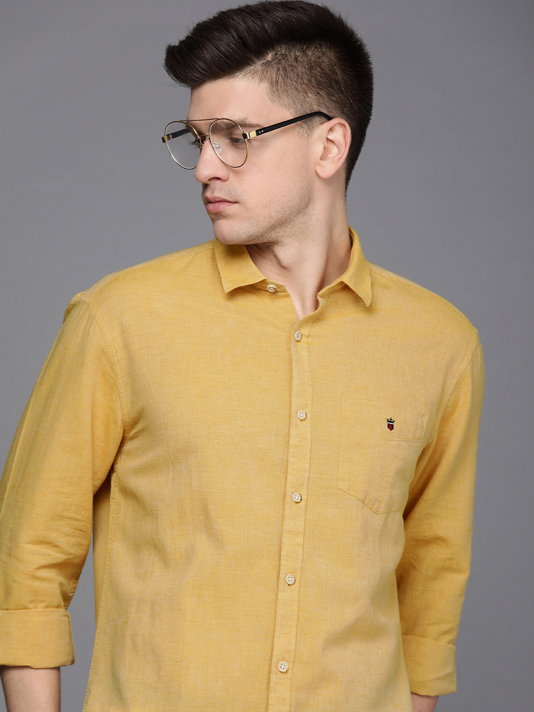 

Louis Philippe Sport Men Yellow Slim Fit Casual Shirt