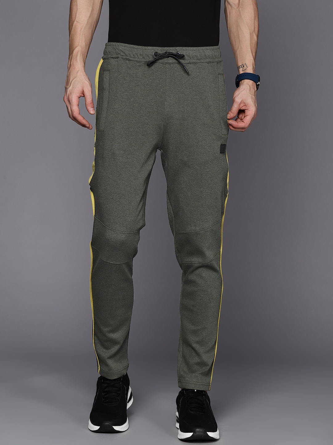 

Louis Philippe ATHPLAY Men Olive Green Solid Track Pants