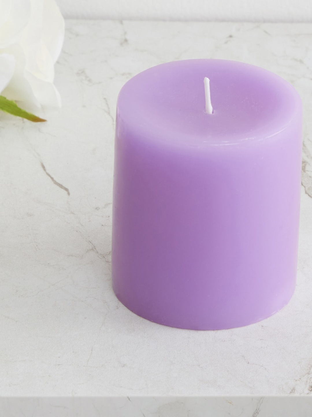 

Home Centre Unisex Purple Solid Wax Pillar Candle