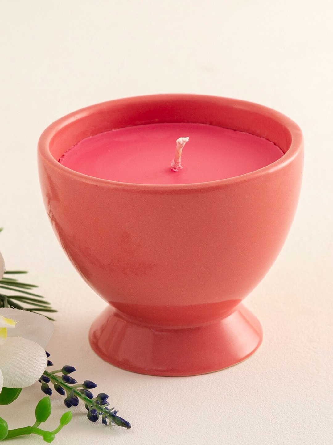 

Home Centre Pink Ceramic Candle Jar