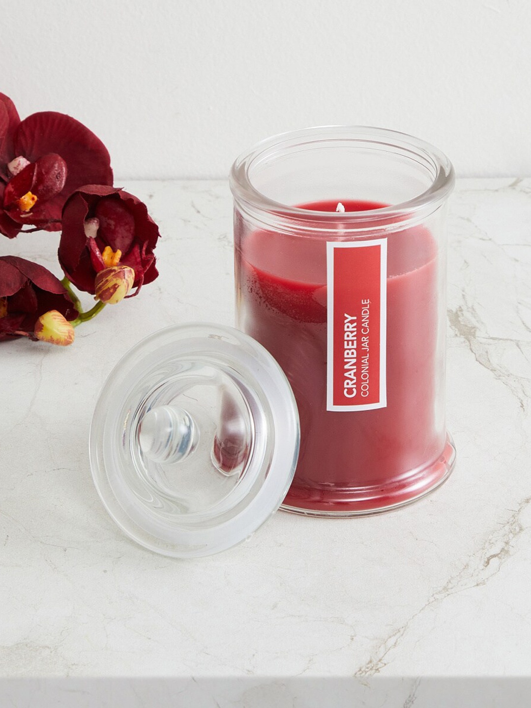 

Home Centre Red Colour Connect Colonial Jar Candle
