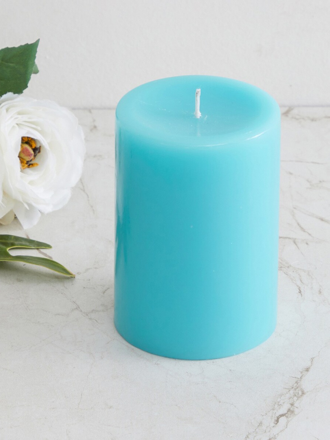 

Home Centre Blue Redolence Seaside Serenade Marine Pillar Candle