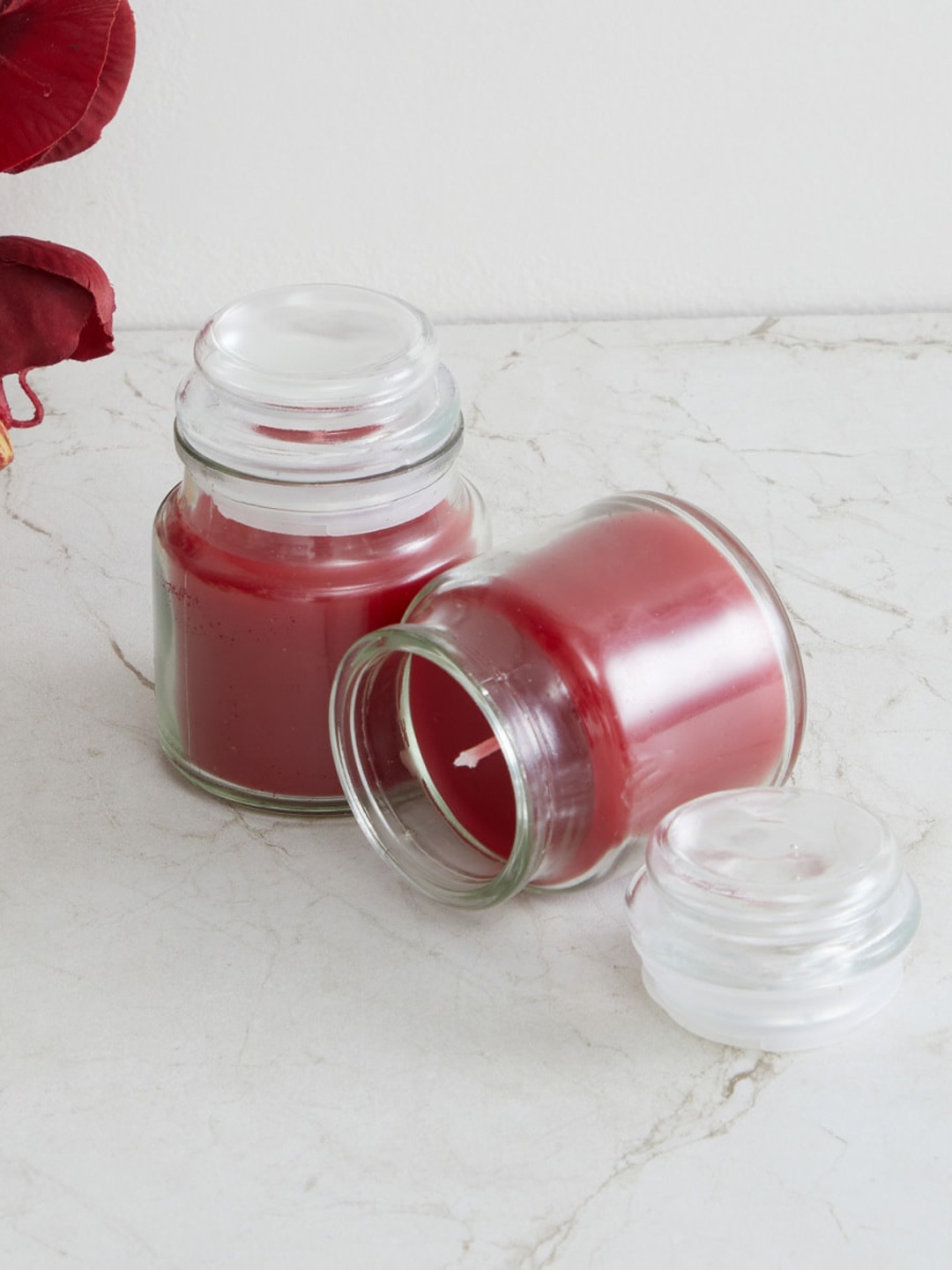 

Home Centre Red Jar Candle