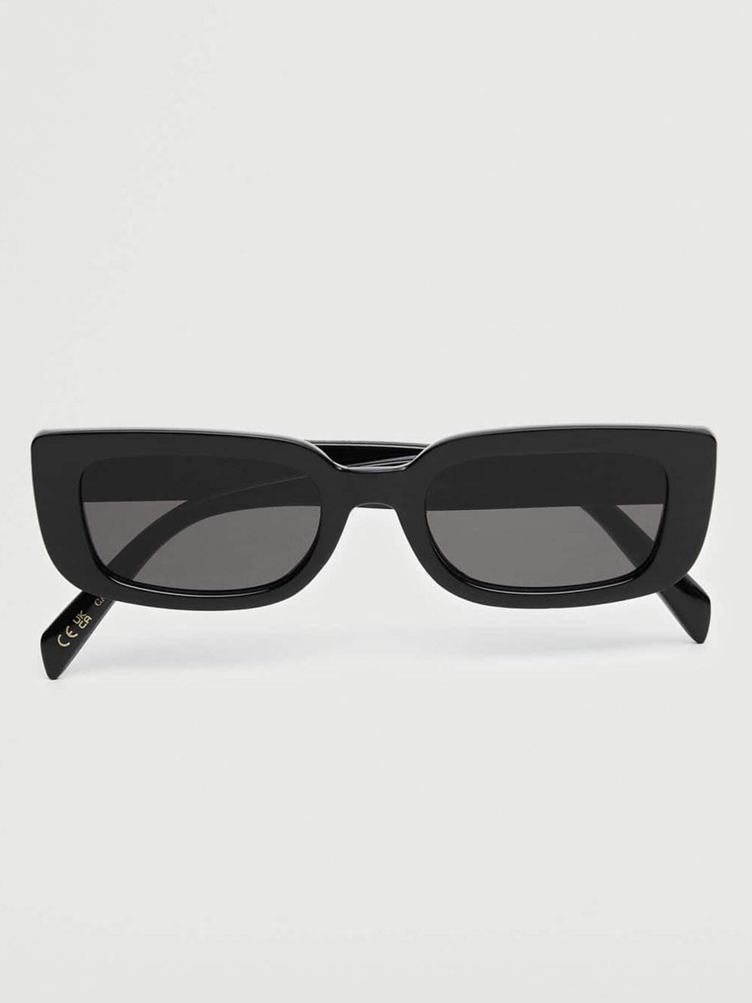 

MANGO Women Grey Lens & Black Rectangle Sunglasses with UV Protected Lens 27052503