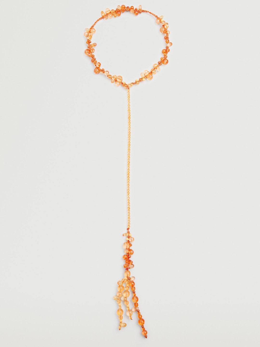 

MANGO Orange Beaded Necklace
