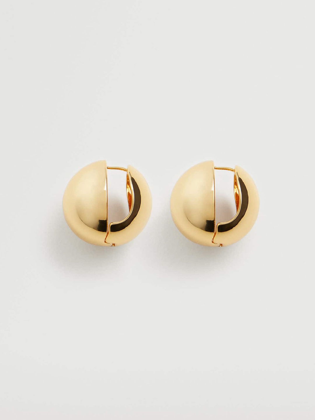 

MANGO Gold-Toned Spherical Drop Earrings