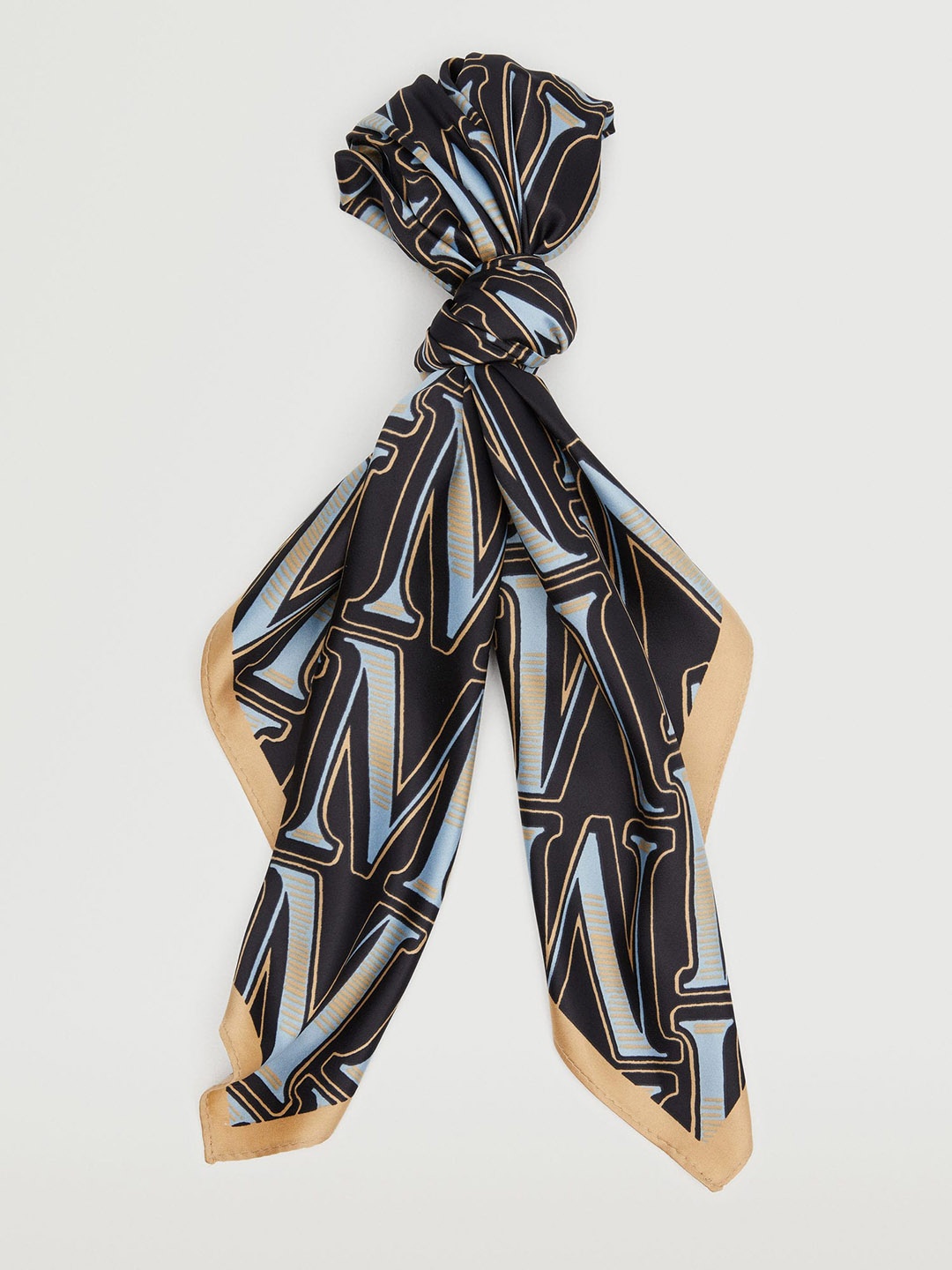 

MANGO Women Blue Printed Scarf