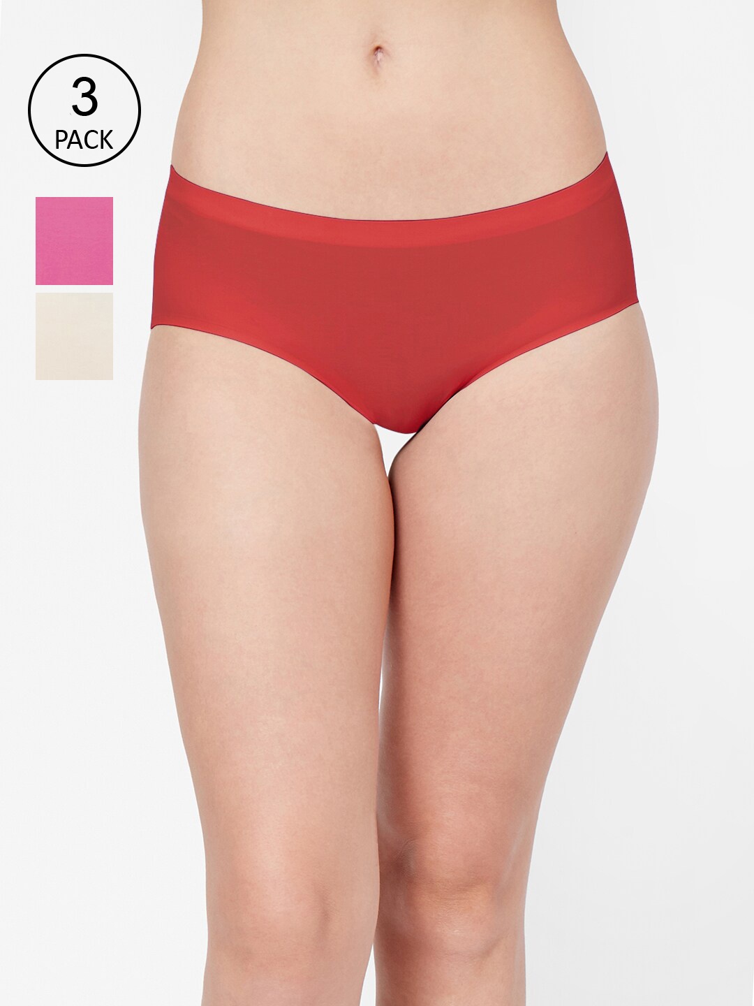 

FashionRack Women Pack Of 3 Assorted Briefs