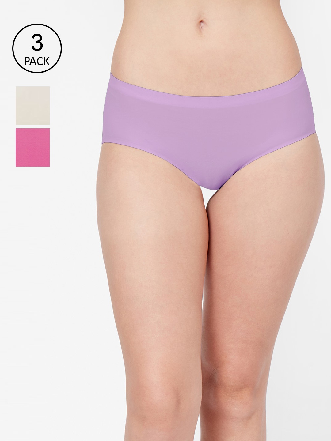 

FashionRack Women Pack Of 3 Assorted Hipster Briefs