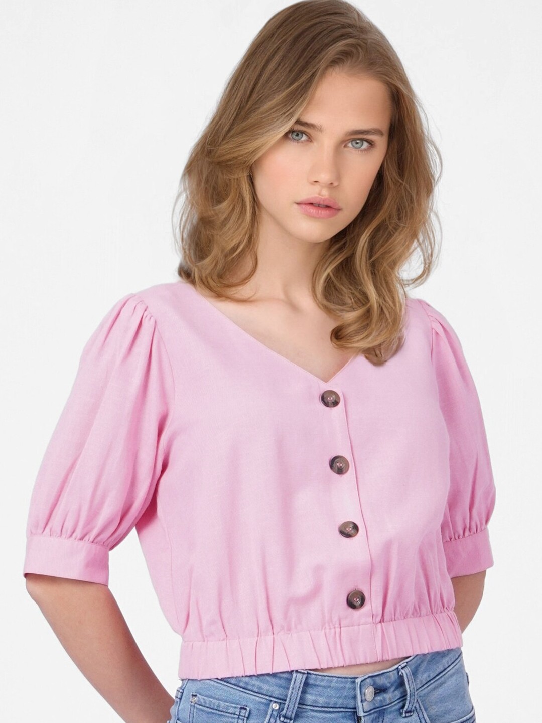 

ONLY Pink Crop Top