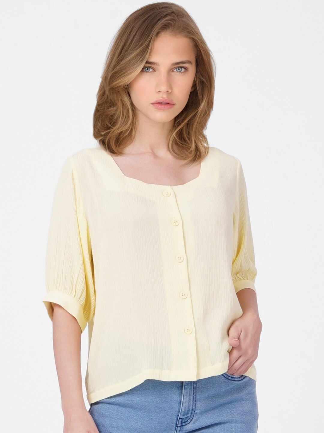 

ONLY Yellow Regular Top