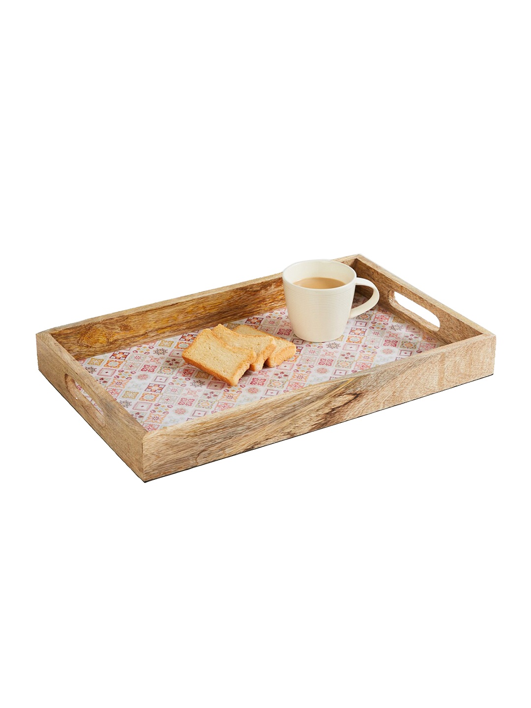 

Home Centre Multicolour Printed Corsica Hues Wooden Tray, Multi