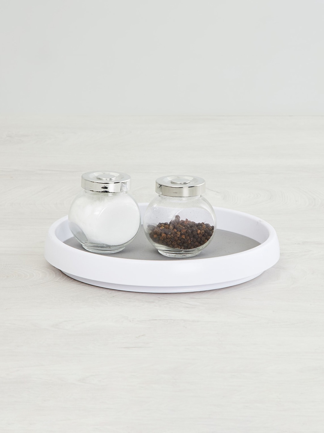 

Home Centre White & Grey Solid Orion-Vepson Plastic Tray