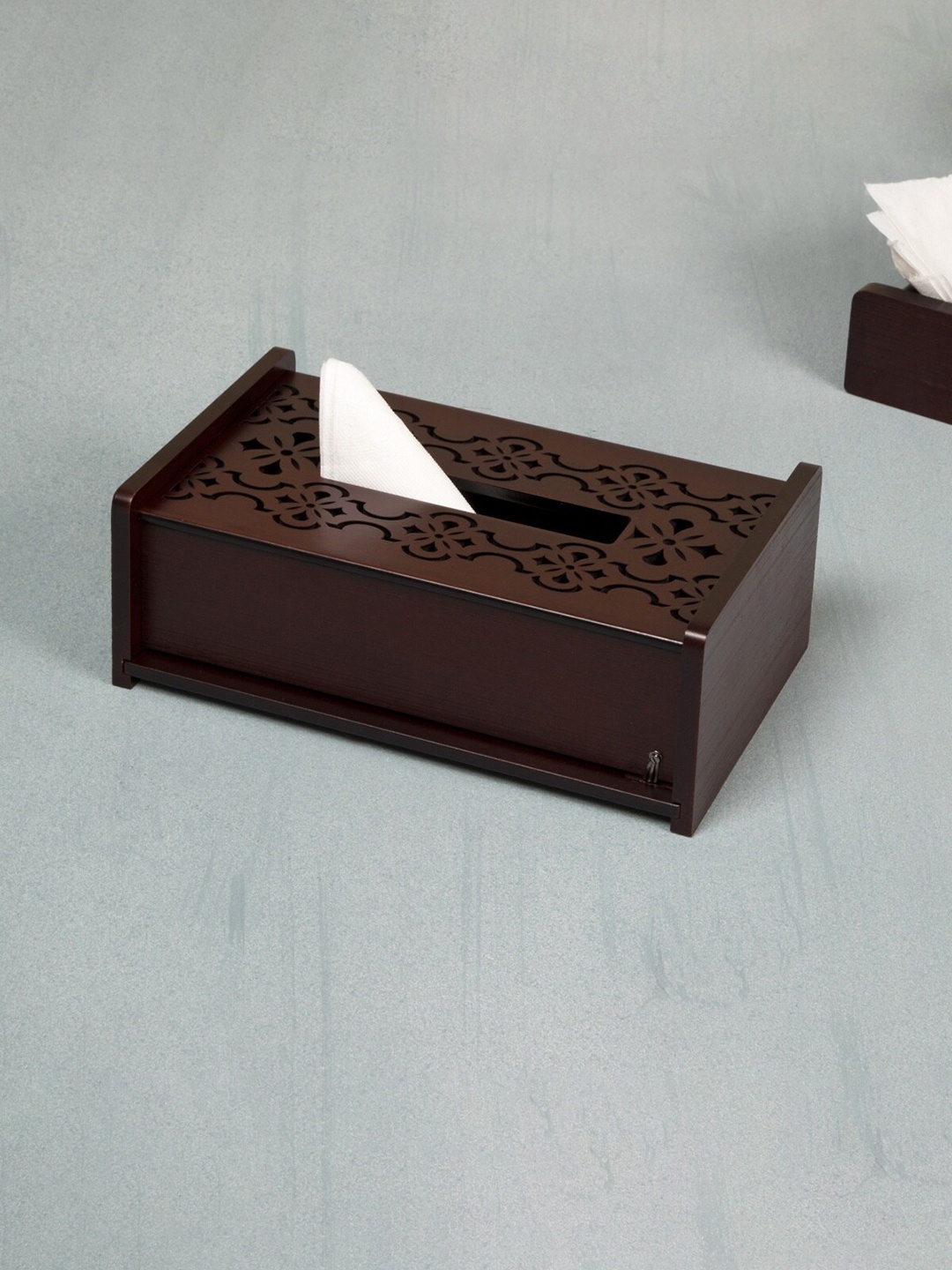 

Home Centre Brown Oakland Textured Tissue Holder - 23.5 cm