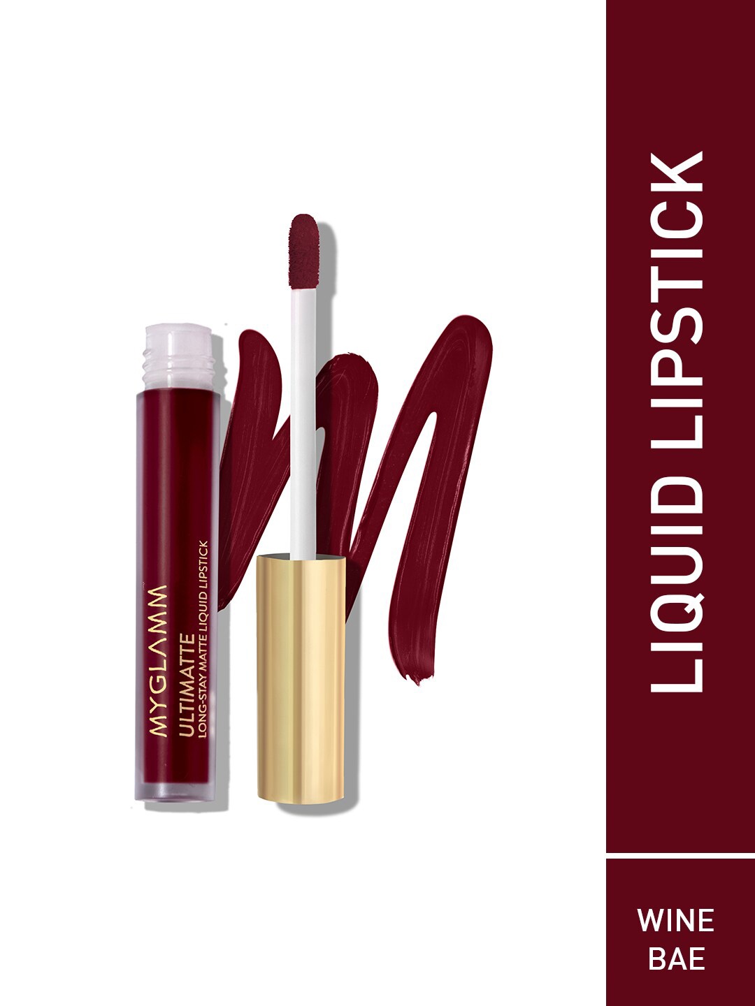 

MyGlamm Ultimatte Long-Stay Matte Liquid Lipstick 2.5ml - Wine Babe, Burgundy