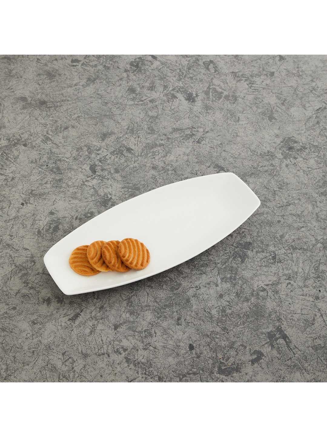 

Home Centre 1 Pieces Bone China Matte Plates, White