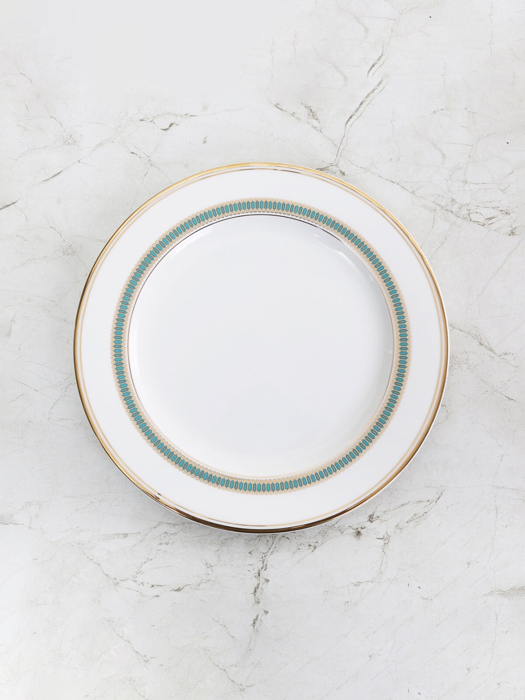 

Home Centre Blue & White Printed Dinner Plate