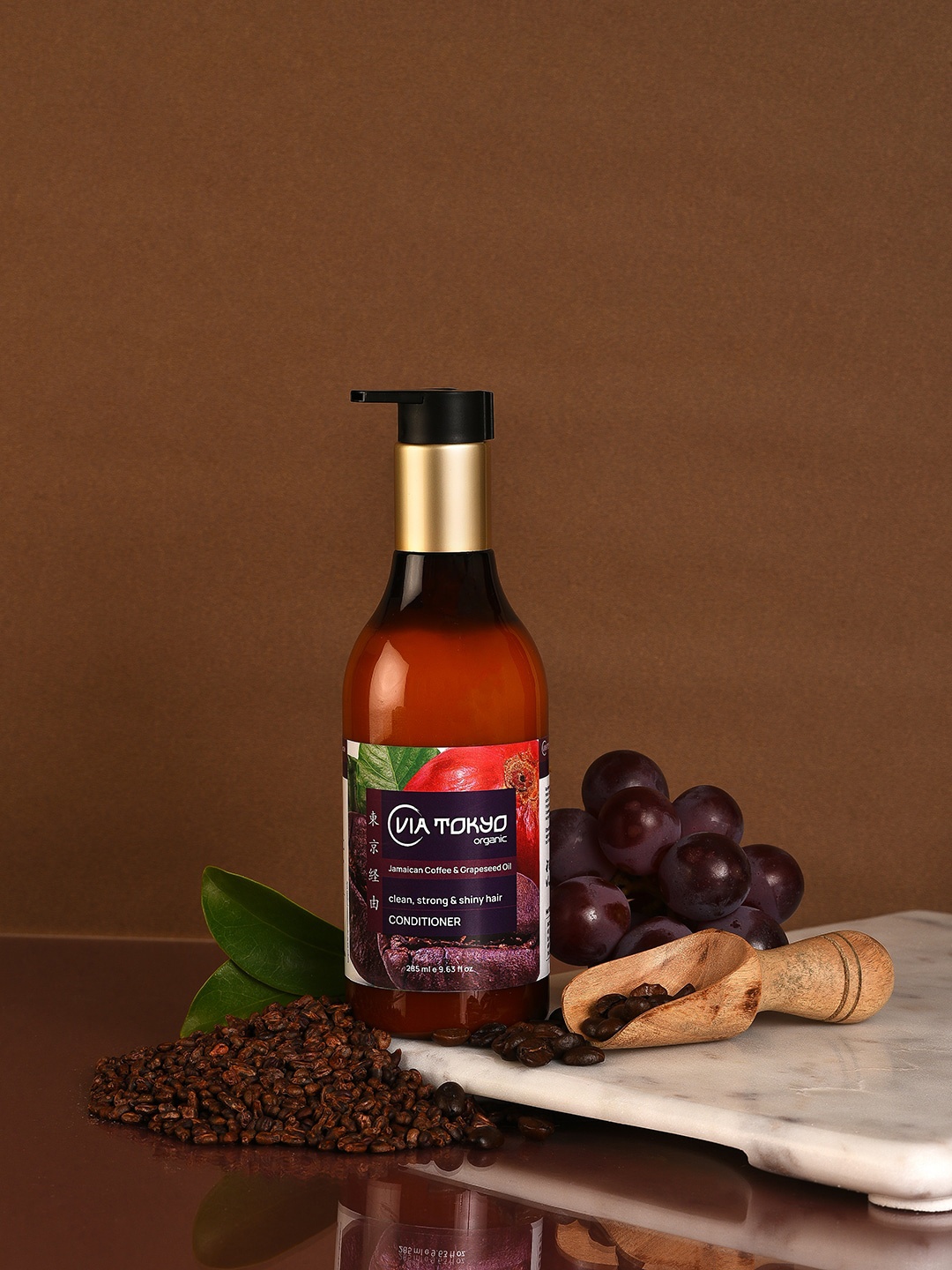 

VIA TOKYO ORGANIC Jamaican Coffee & Grapeseed Oil Conditioner - 285 ml, Na