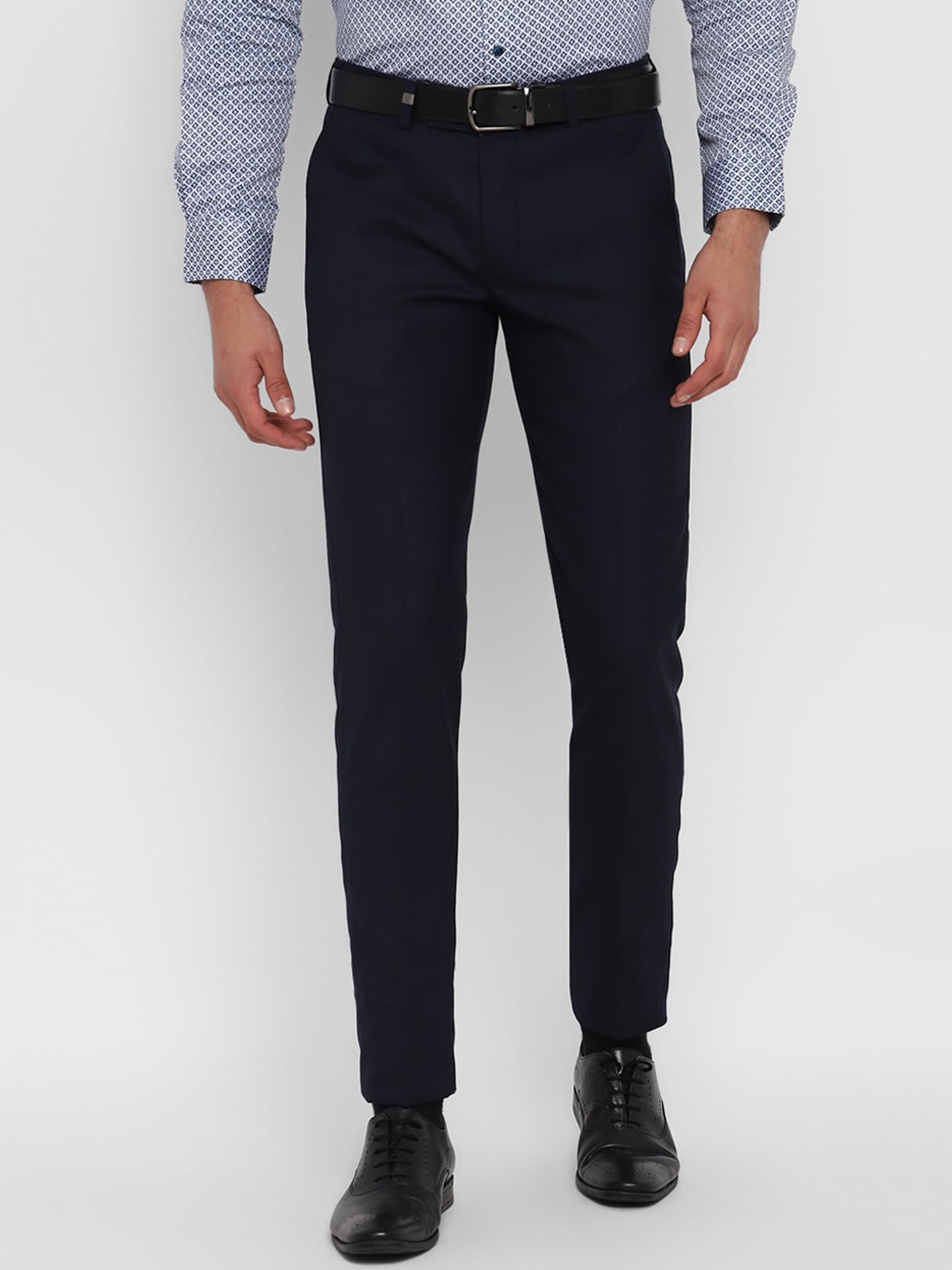 

Turtle Men Navy Blue Ultra Slim Fit Trouser