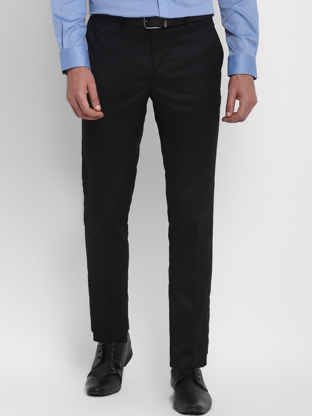 

Turtle Men Black Slim Fit Formal Trousers