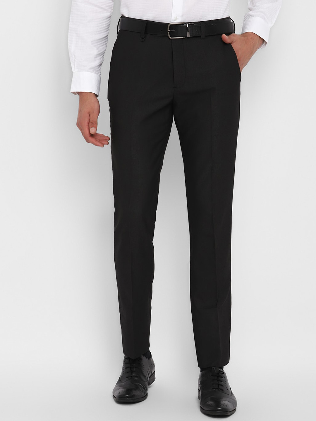 

Turtle Men Black Slim Fit Formal Trousers