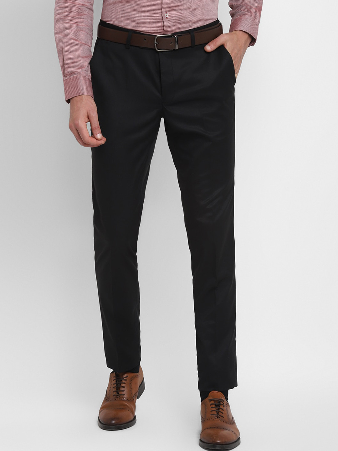 

Turtle Men Black Slim Fit Formal Trousers