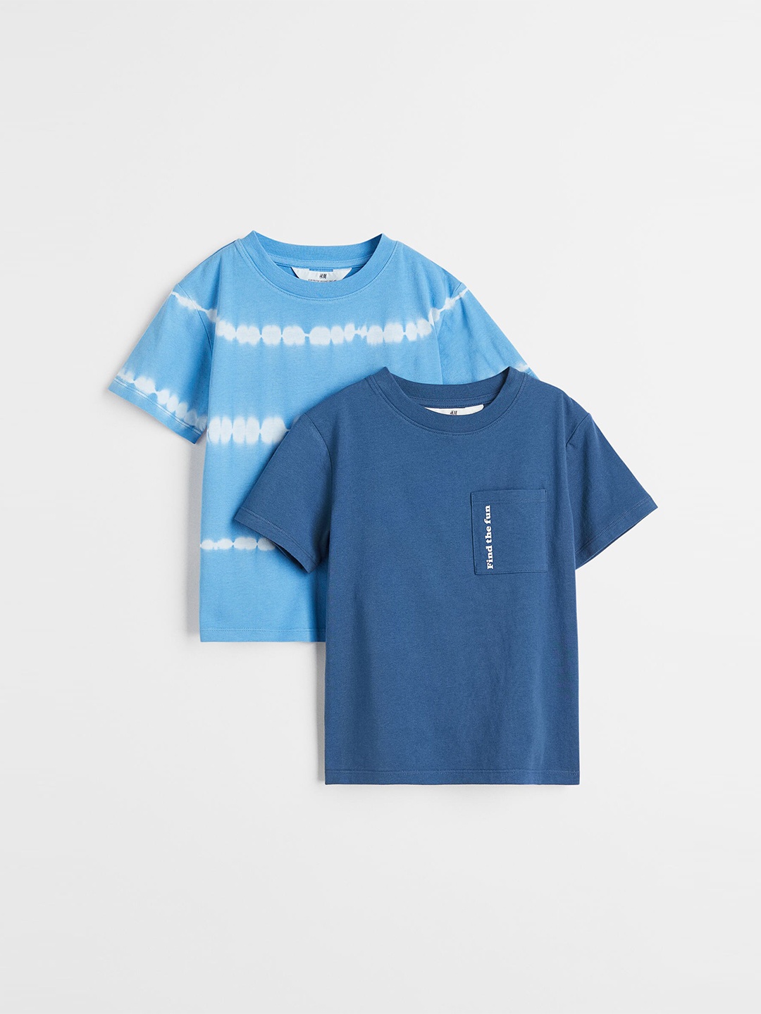

H&M Boys Blue 2-Pack Cotton T-Shirts