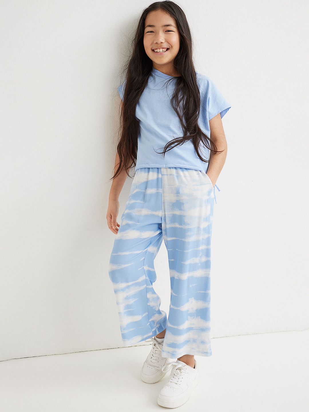 

H&M Girls Blue Wide Trousers