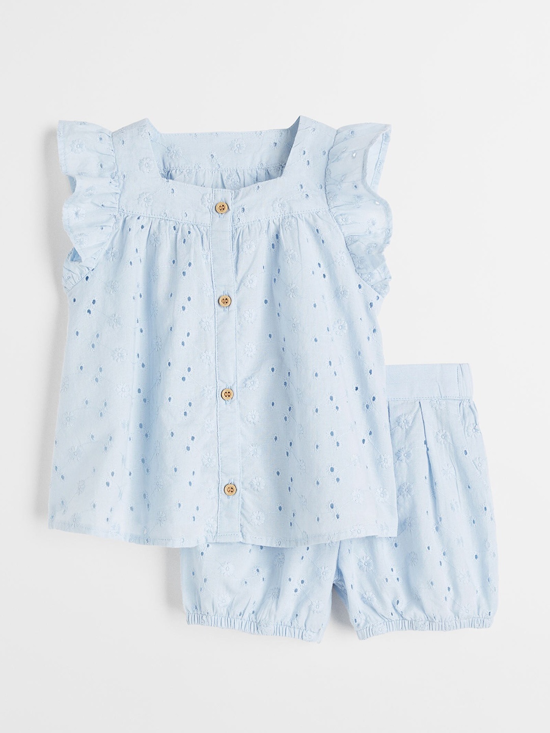 

H&M Girls Blue 2-piece Cotton Set