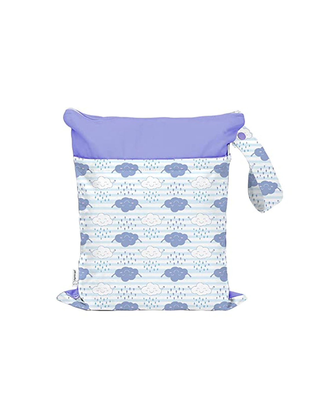 

Snugkins Kids Blue Printed Waterproof Wet Bags for Cloth Diaper