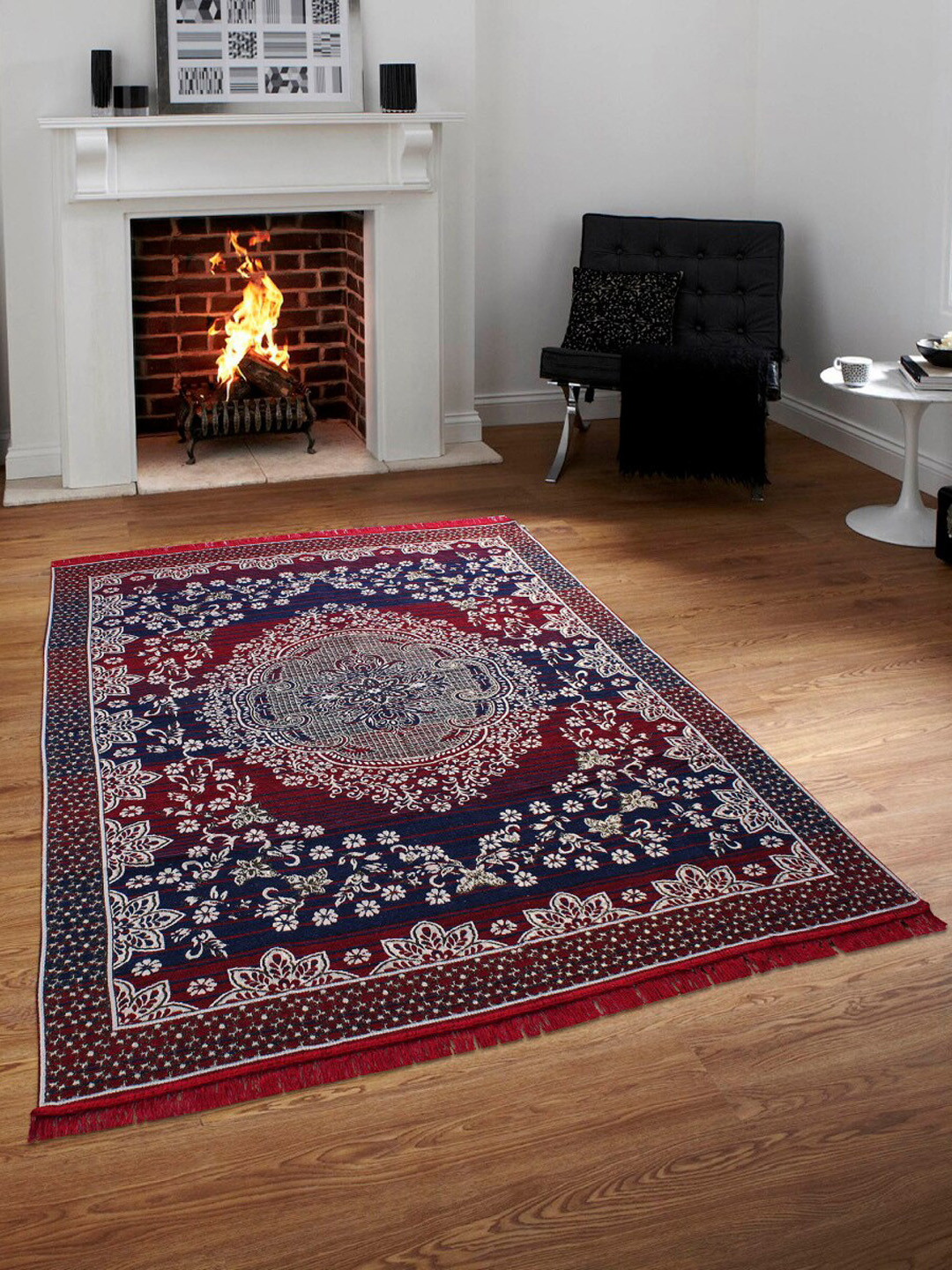

Home Centre Multicoloured Printed Jacquard Carpet, Multi