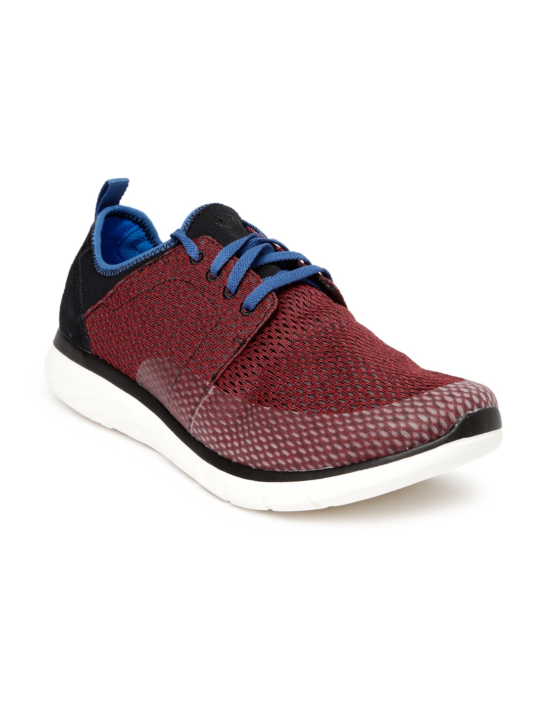 

Hush Puppies Men Maroon Colourblocked Luton Speed Regular Sneakers