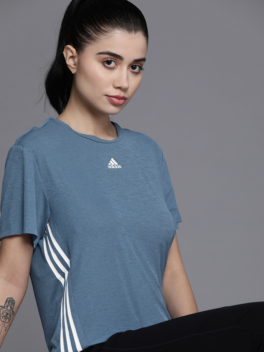 

ADIDAS Women Blue Mercedes AMG Petronas T-shirt