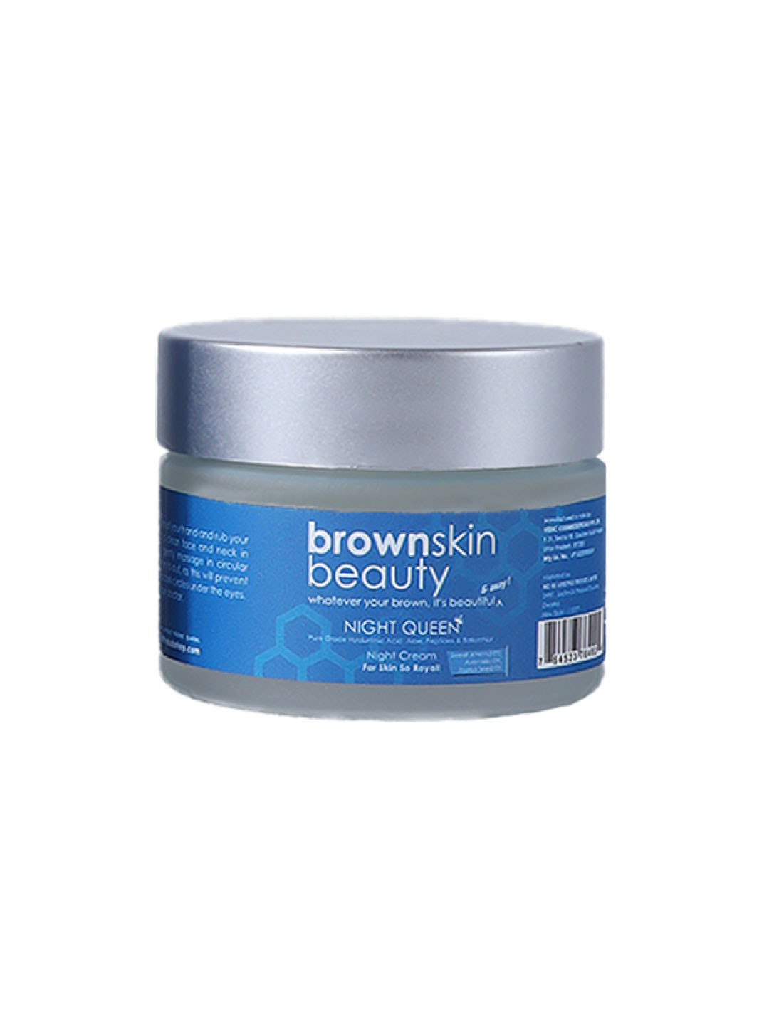 

brownskin beauty Thirst Trap Night Queen Cream with Hyaluronic Acid & Bakuchiol - 50ml, Blue