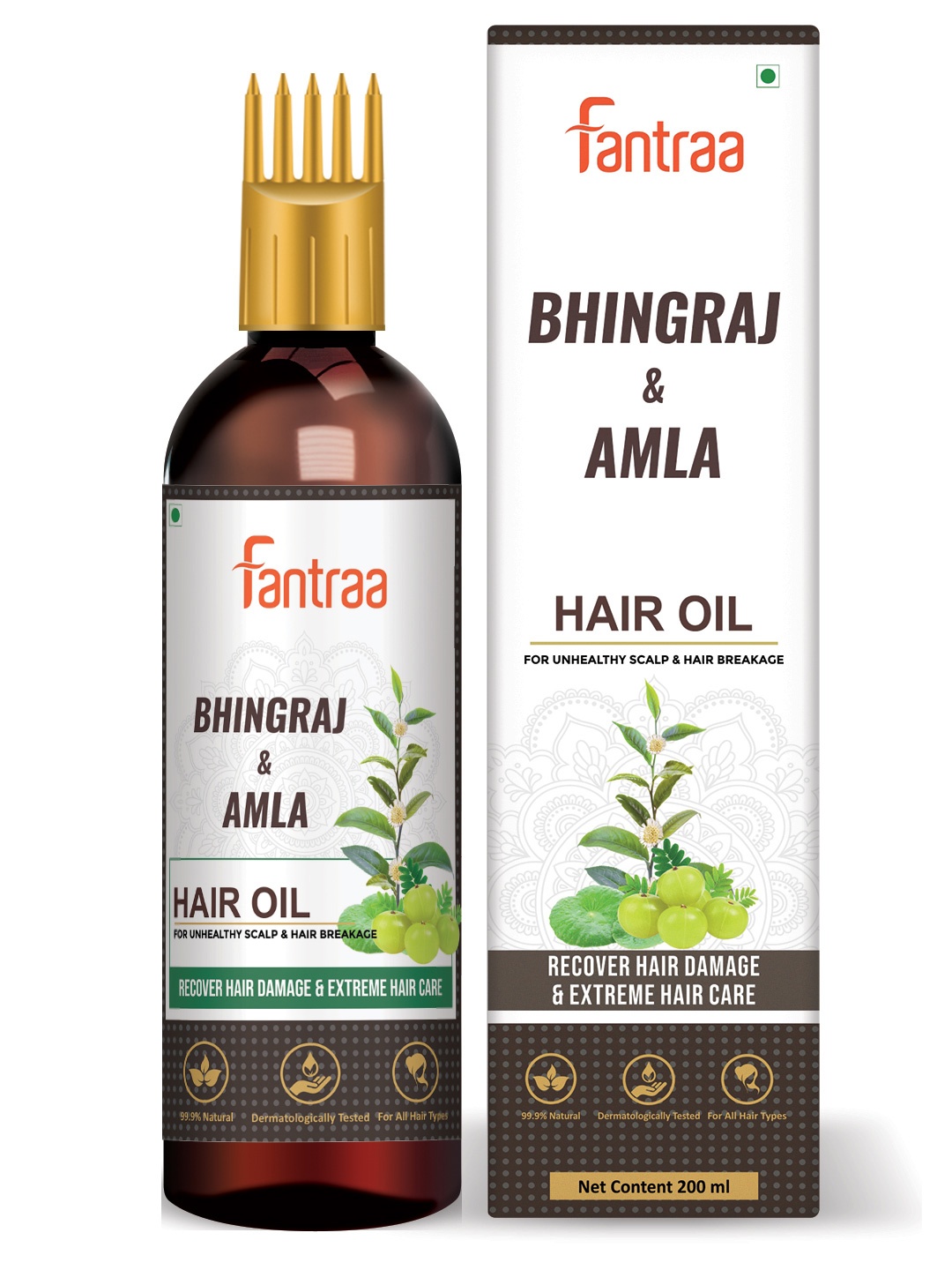 

Fantraa Bhringraj & Amla Extreme Hair Care Hair Oil - 200 ml, White