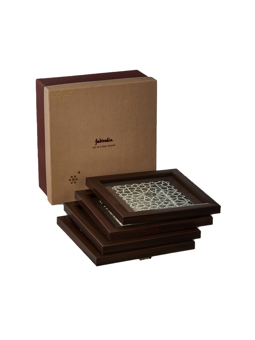 

Fabindia Brown Set of 4 Wall Art