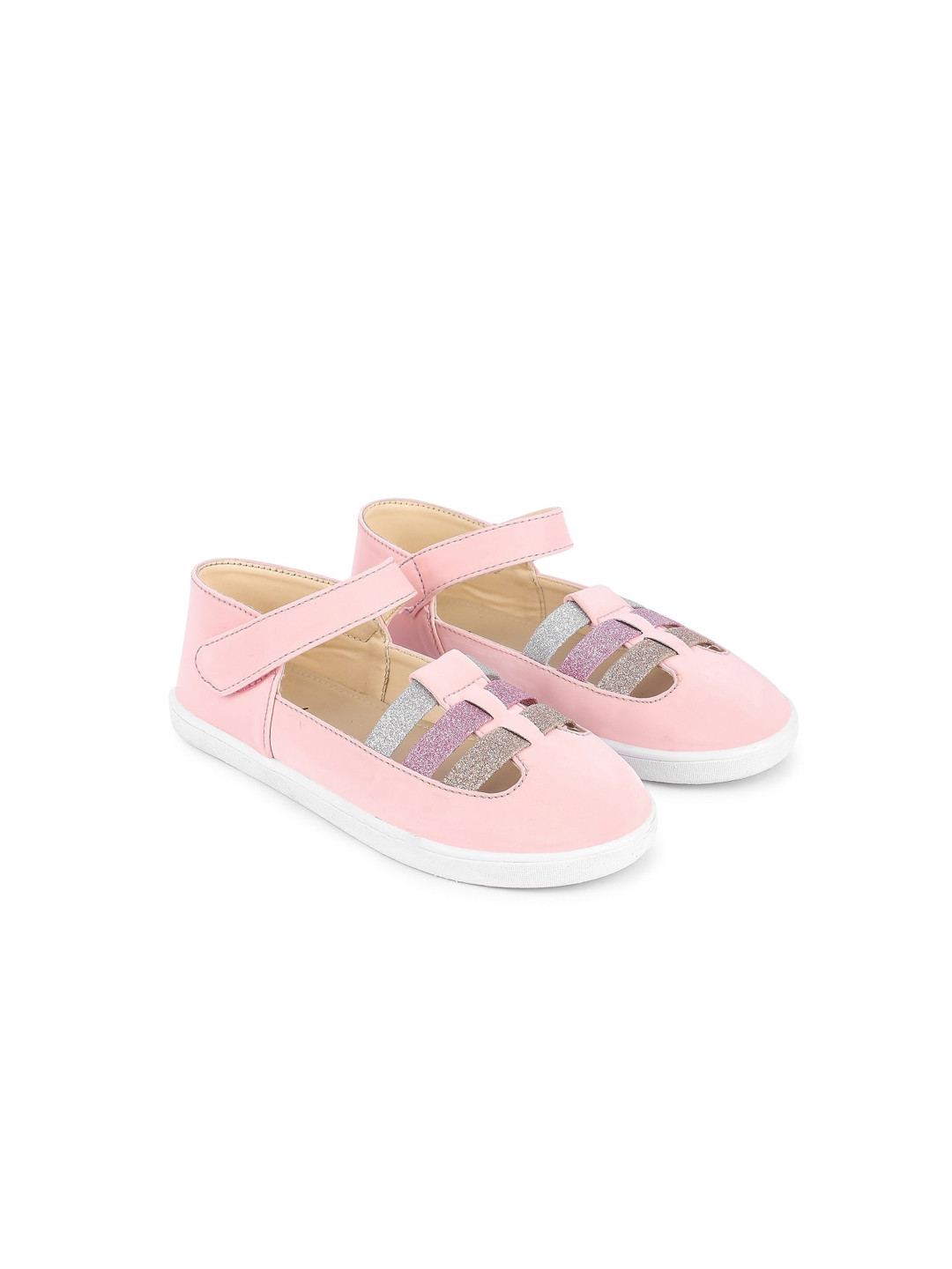 

BOYZ N GALZ Girls Pink PU Slip-On Sneakers