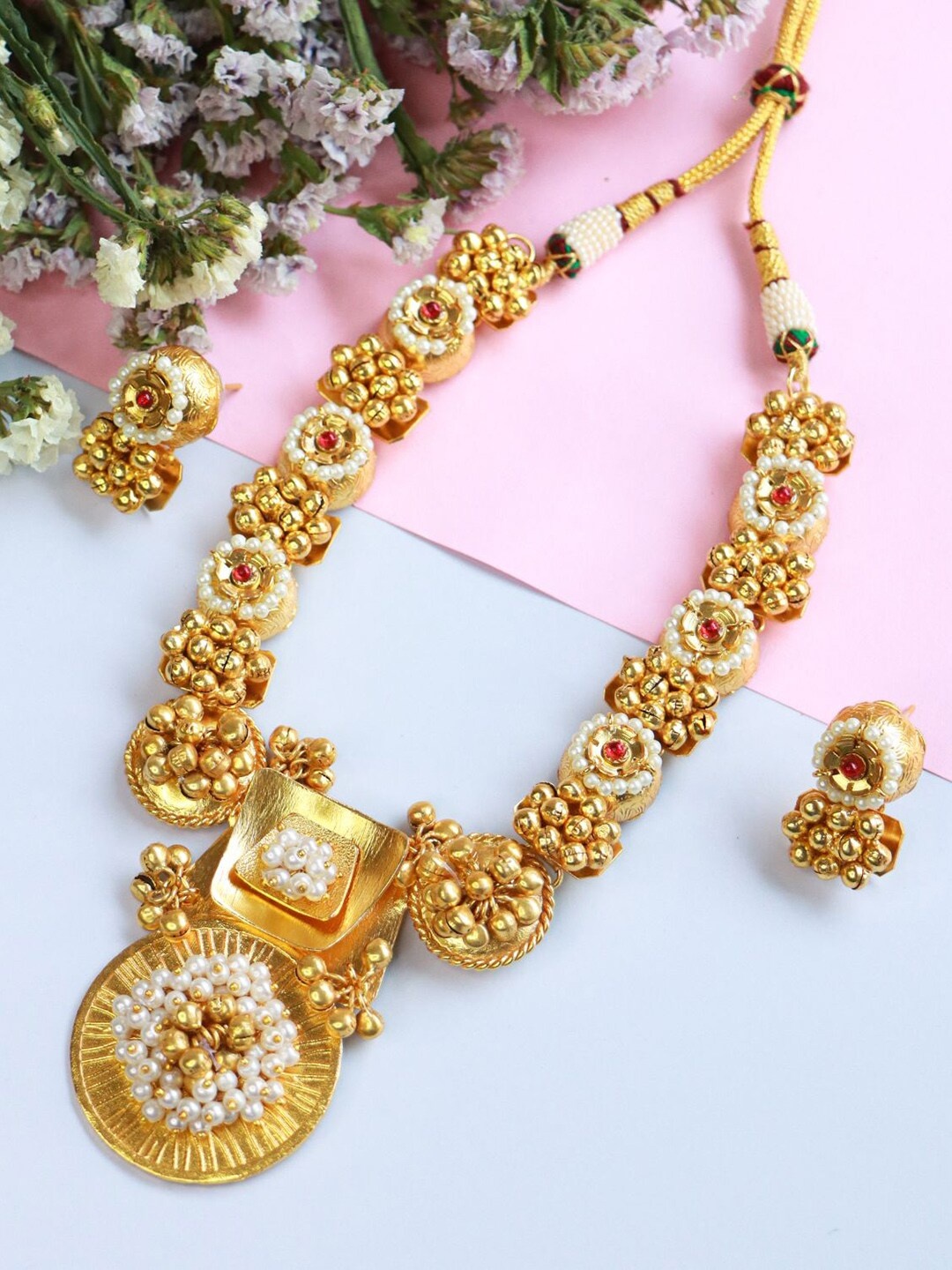 

I Jewels Women Gold-Plated Jewellery Set