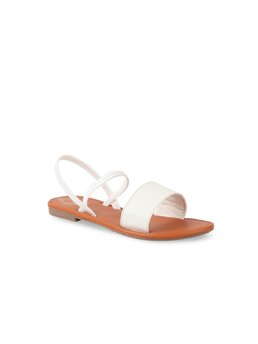 

Shoetopia Girls White Open Toe Flats