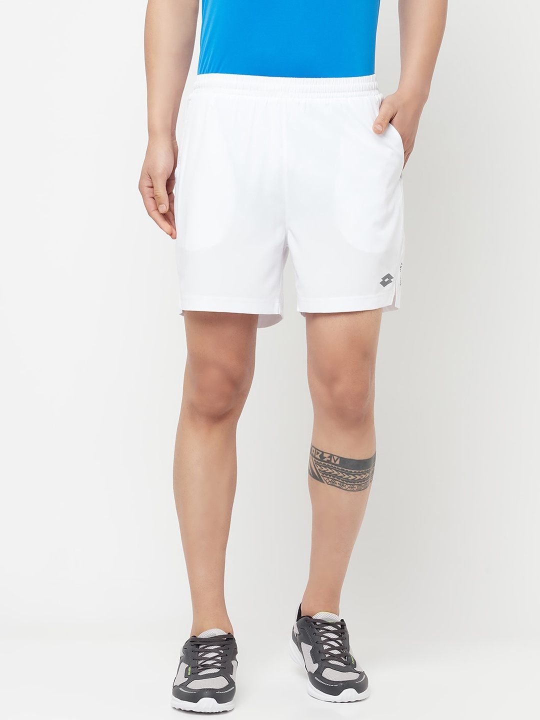 

Lotto Men White Running Sports Shorts