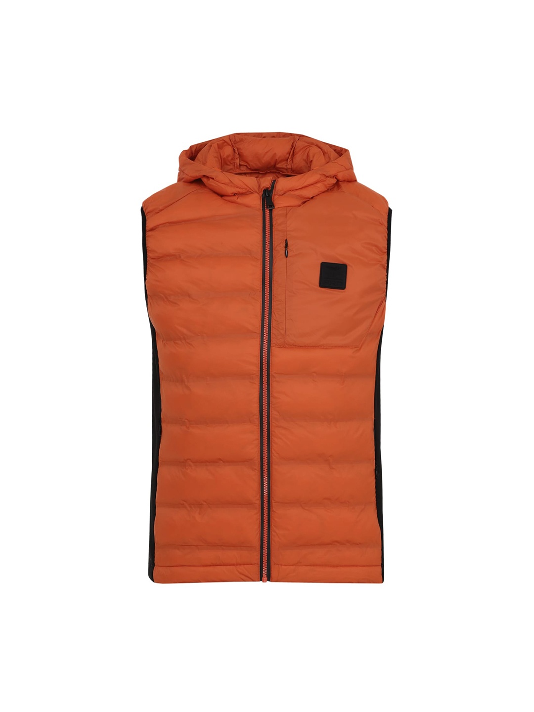 

HACKETT LONDON Men Orange Longline Padded Jacket