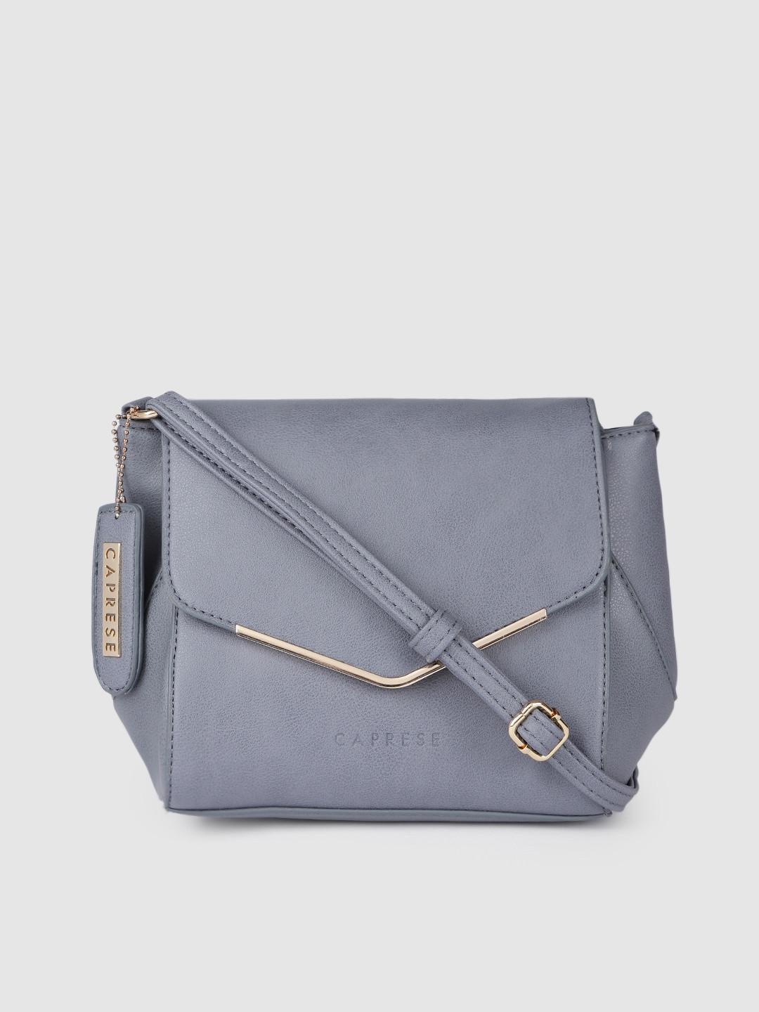 

Caprese Blue Solid Sling Bag
