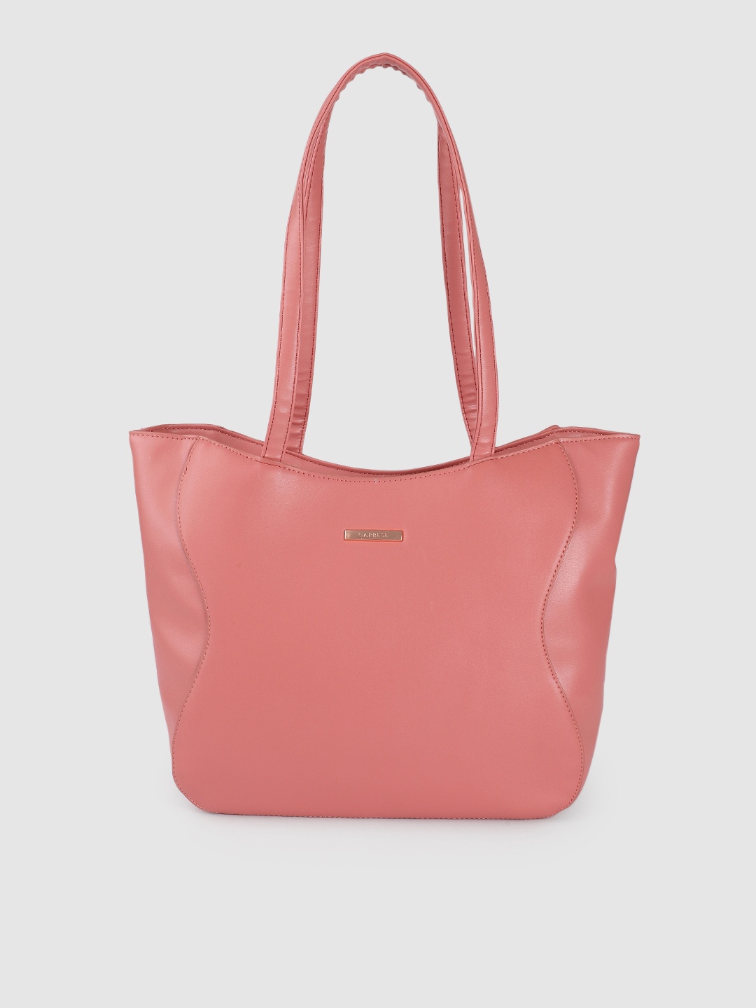 

Caprese Pink Solid Shoulder Bag