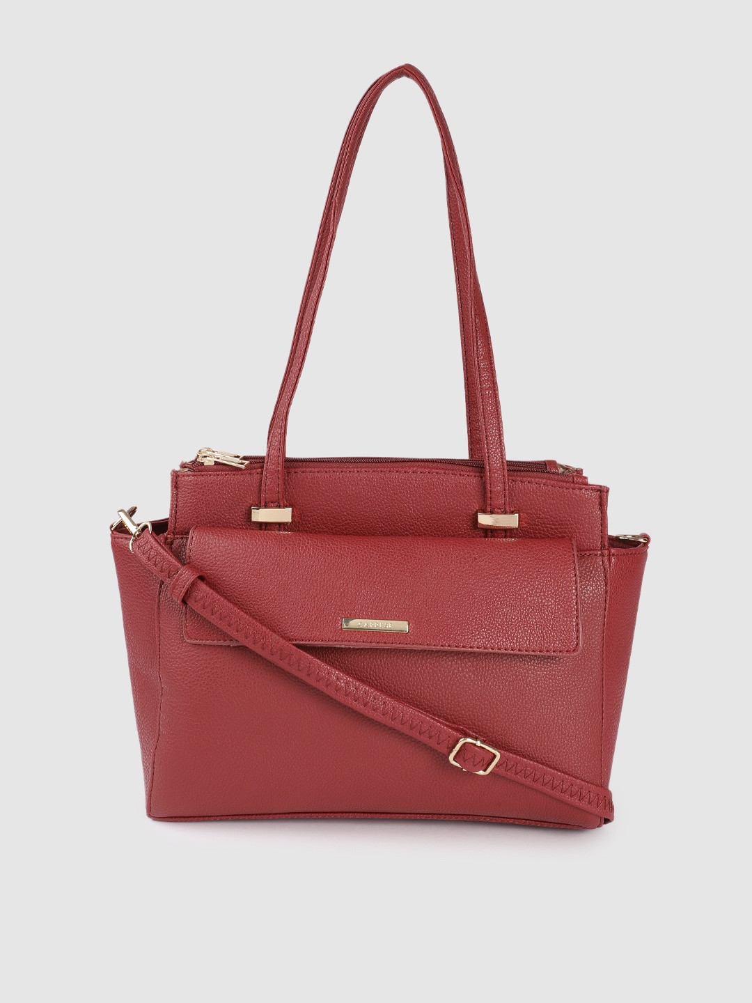 

Caprese Maroon Solid Shoulder Bag