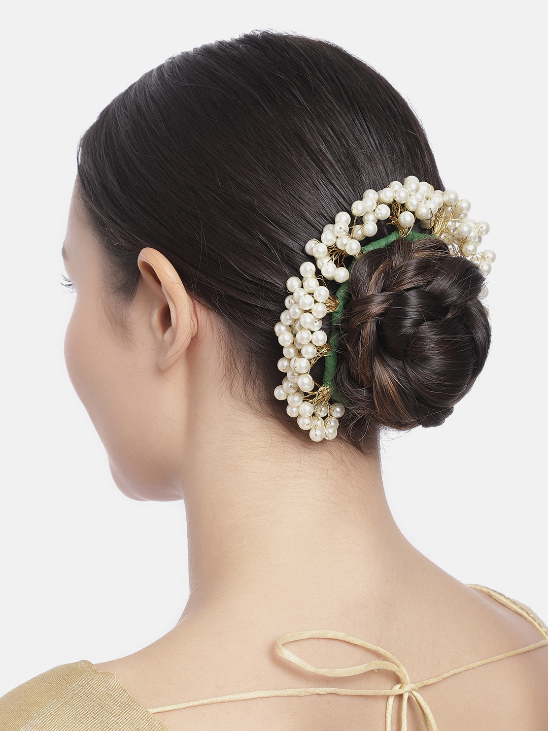 

Peora Women White Embellished Floral Hair Accessory