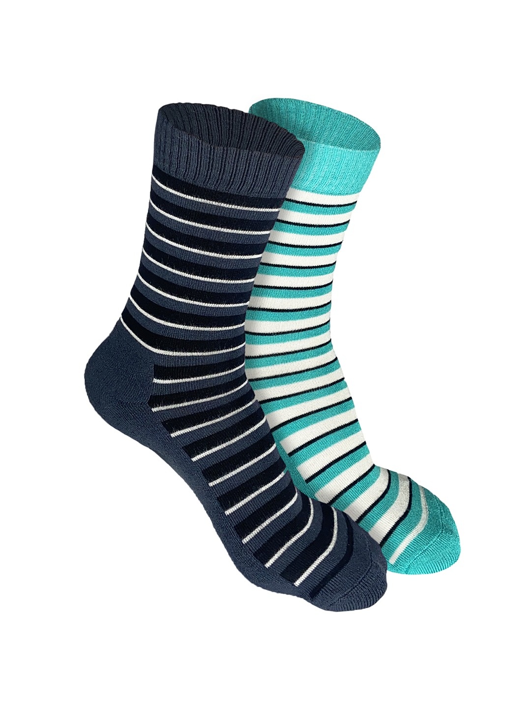 

Heelium Men Pack of 2 Bamboo Super Soft & Odour-Free Breathable Crew-Length Socks, Grey