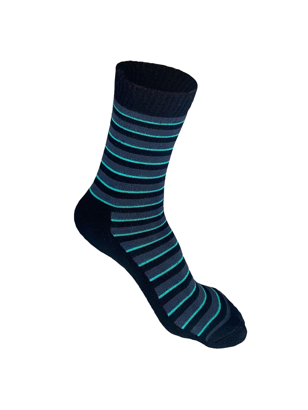 

Heelium Men Bamboo Super Soft & Odour-Free Breathable Crew-Length Socks, Black